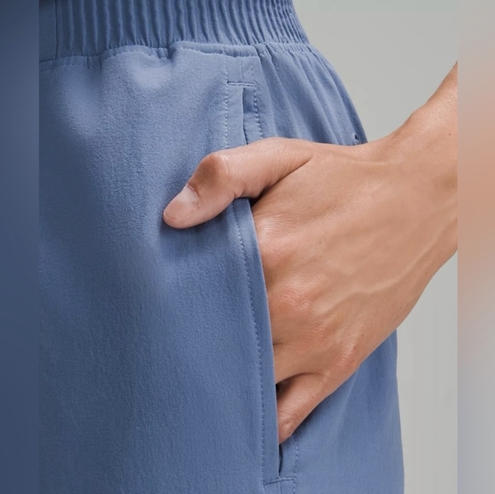 Lululemon Stretch Woven Wide-Leg High-Rise Pant - Medium Oasis Blue